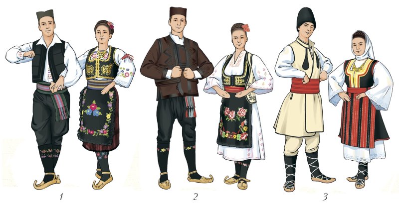 Сербия нац костюмы
