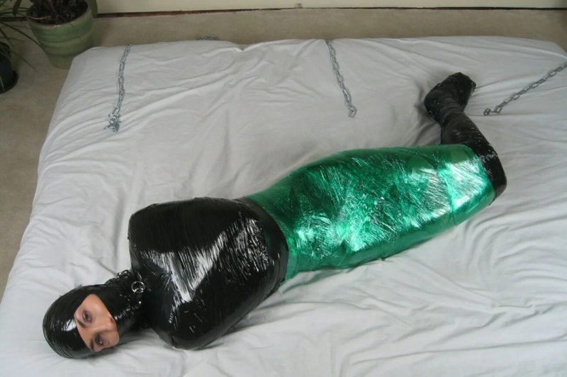 Латекс руббер кокон mummification слизь