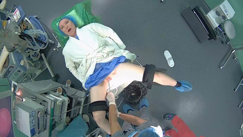 В гинекологическом кресле