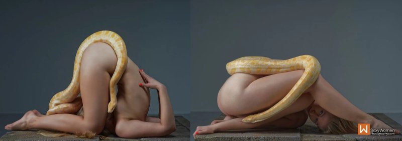 Фотосессия со змеей