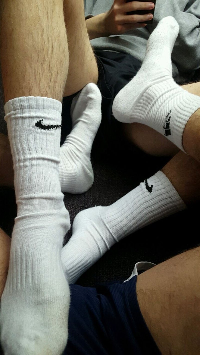 Nike white socks boys