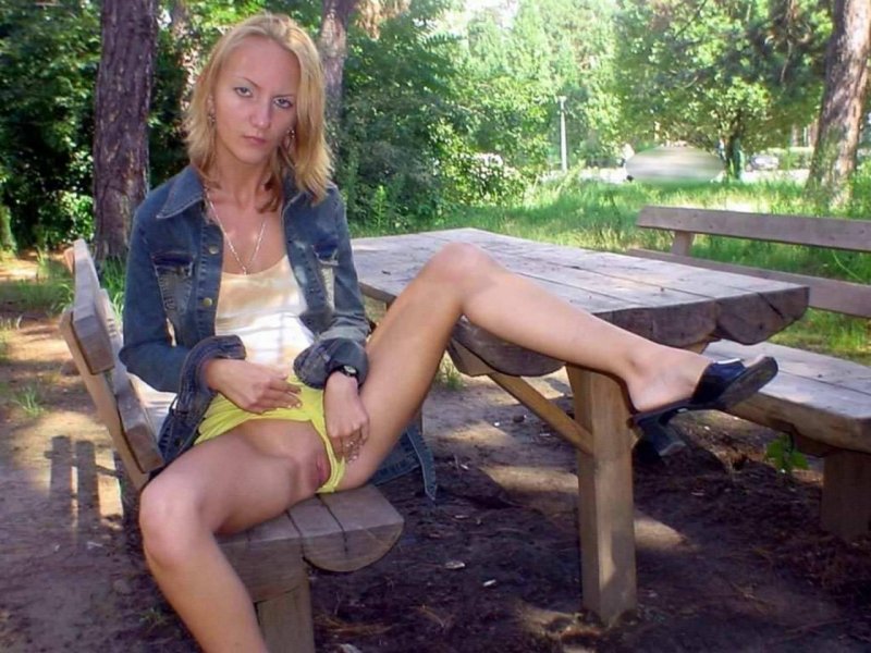 В парке без трусов